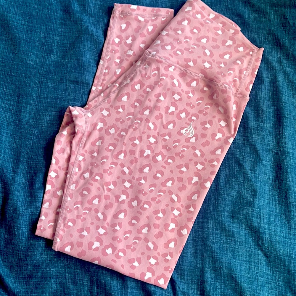 Cheetah print workout leggings